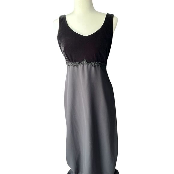 Michaelangelo Gown Formal Dress Sz 8 Velvet Elegant Babydoll Romantic Whimsygoth - Picture 1 of 9